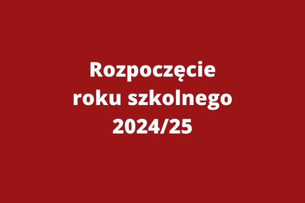 Rozpoczęcie roku